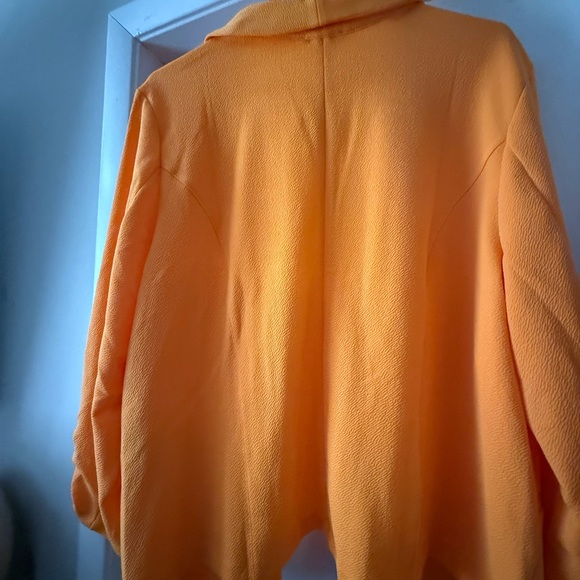 Bar III Orange Blazer Vibrant Suit Jacket - Picture 4 of 6